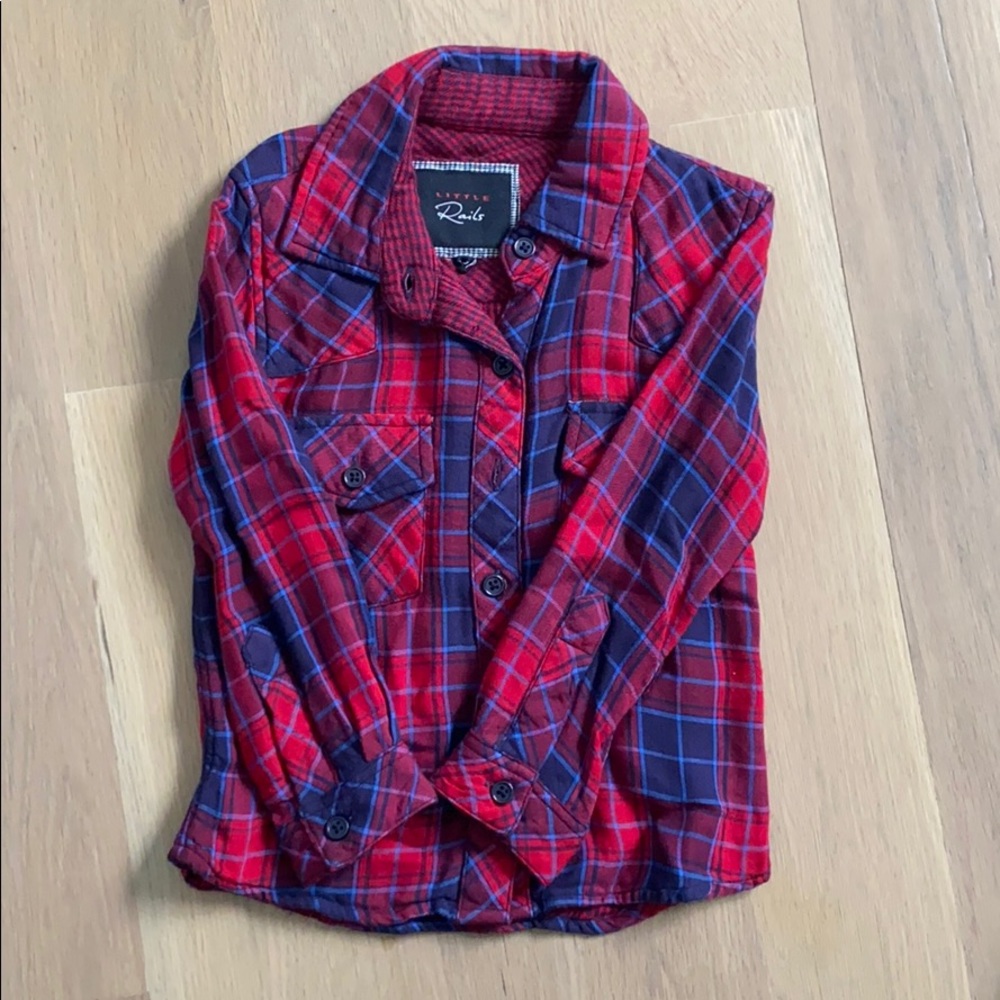Little Rails plaid shirt